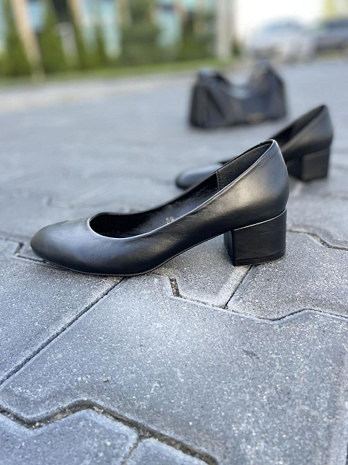 Nivelle Туфлі жіночі NIVELLE чорні натуральна шкіра каблук 5 см 38р. (3832) Коломыя - изображение 1