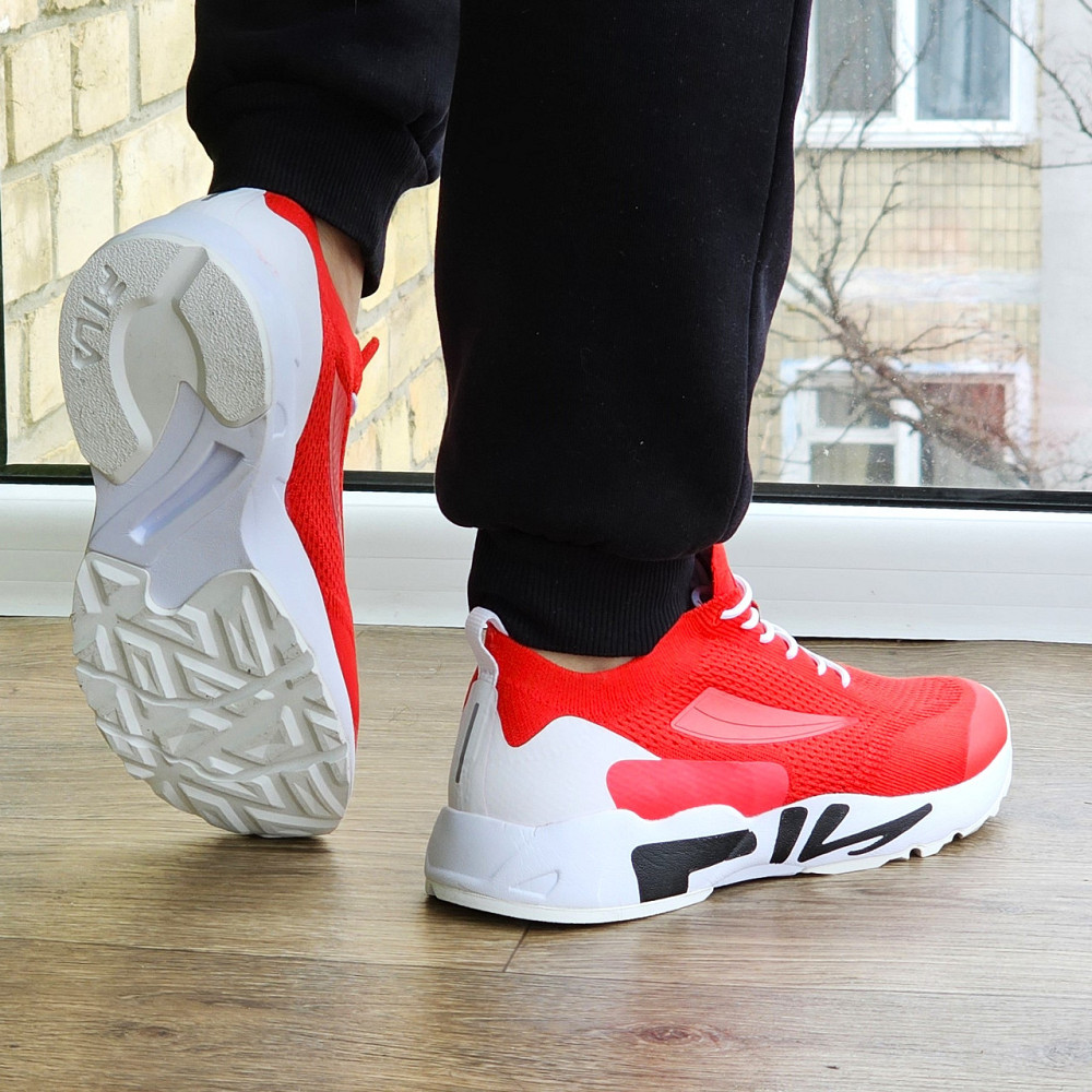 Кроссовки FILA Красные Мужские Фила Тканевые Летние для Бега (размеры: 41,42,43) Днепр - изображение 5