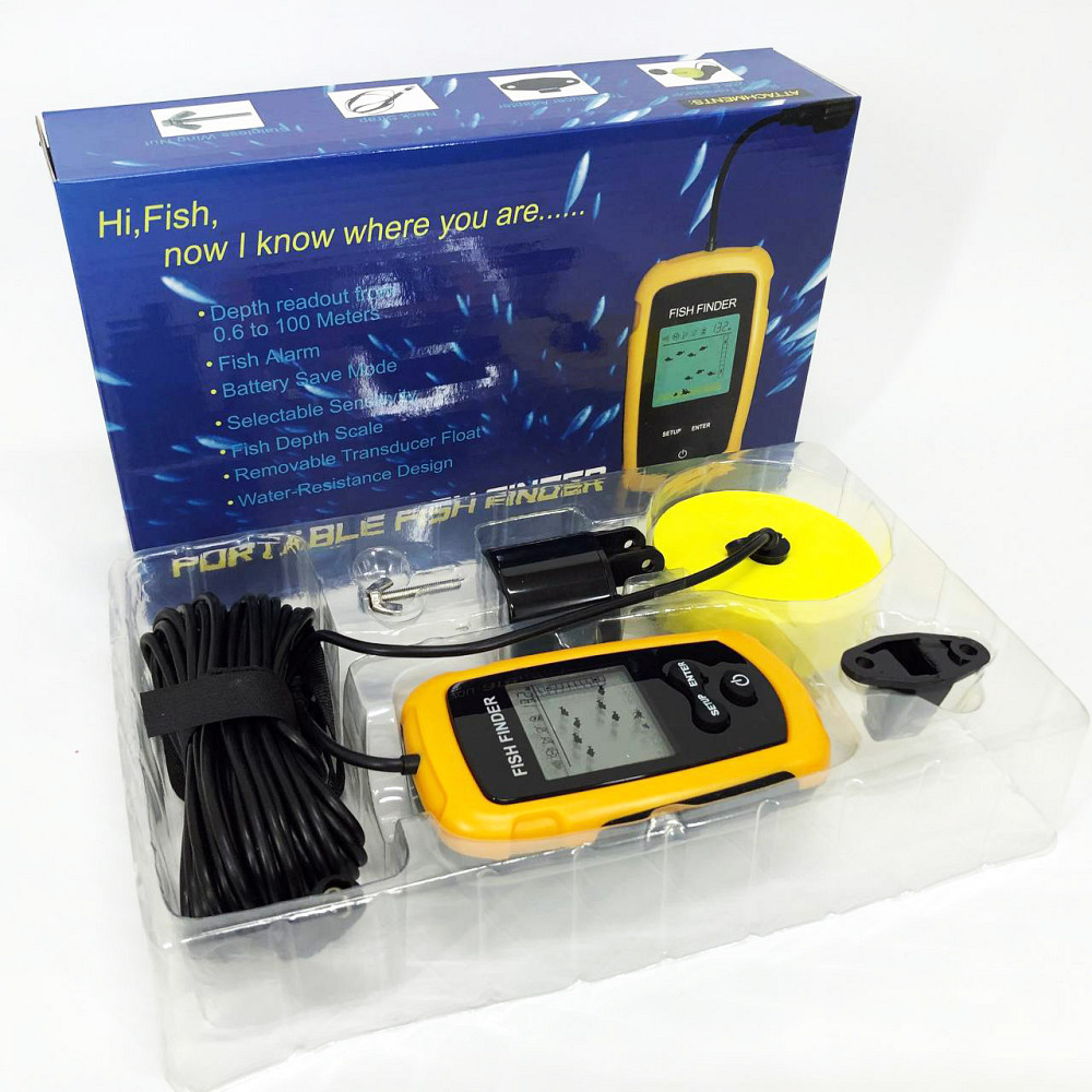 Эхолот портативный Fish Finder до 100м сонар портативный универсальный RO-38 Львов - изображение 9