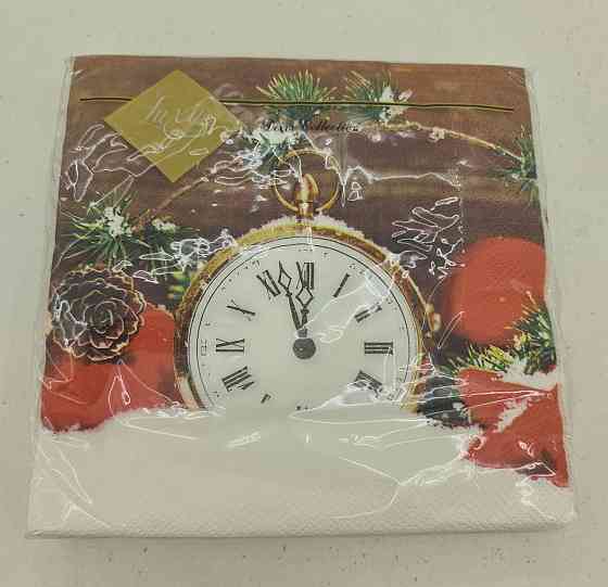 Серветки столові (ЗЗхЗЗ, 20шт) LuxyНГ Святкові години (1 пач.) Харків