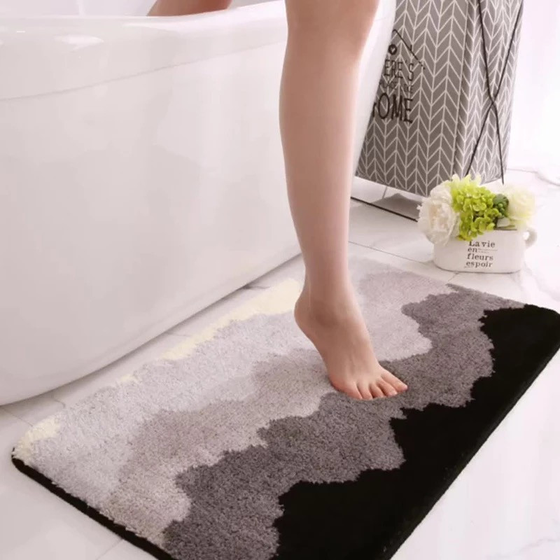 Коврик для ванной и душа на резиновой основе Bathlux 40x60 см, влаговпитывающий, мягкий плотный ворс Каменец-Подольский - изображение 2