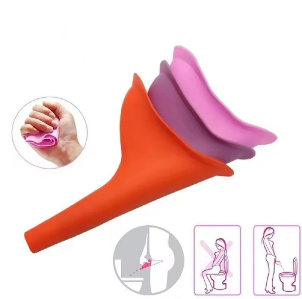 Силиконовый женский писсуар 15 см фиолетовый Киев - изображение 5