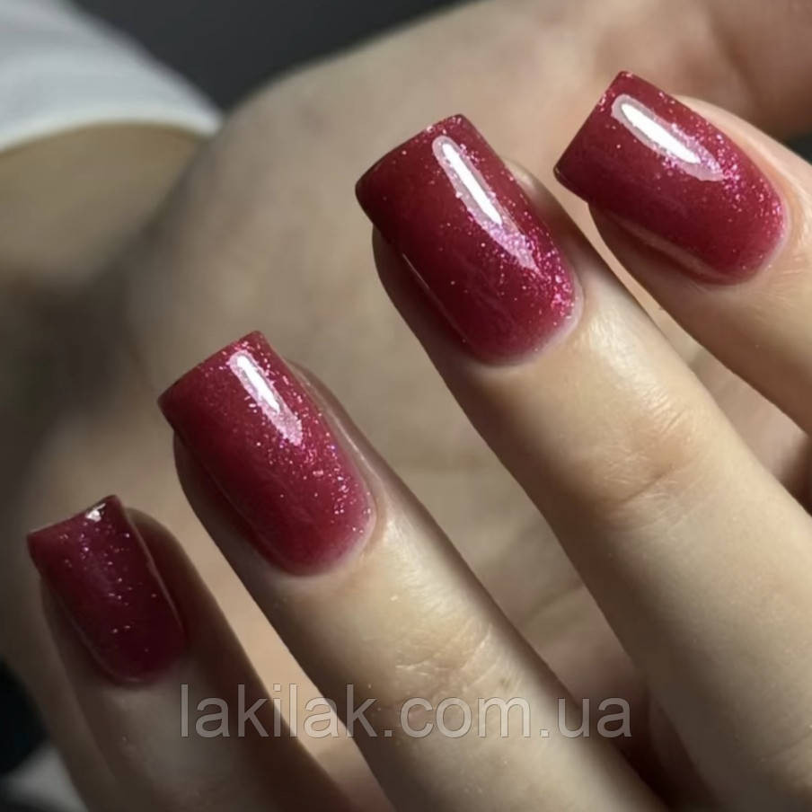 Гель для нарощення нігтів D.I.S Nails HARD Shimmer Wine 28мл Херсон - фото 1