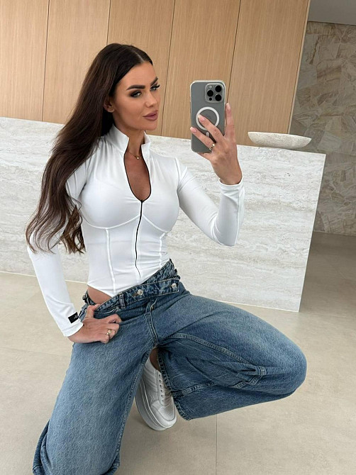 Женский стильный базовый боди из нежного микродайвинга. Одесса - изображение 6