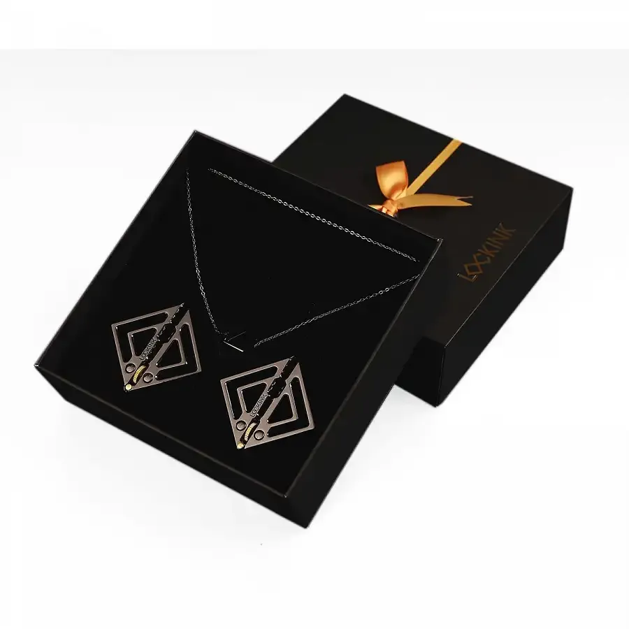 Затискачі для сосків з легкої підвіскою LOCKINK Adjustable Nipple Clamps with Light Pendant - Grey Львів - фото 5