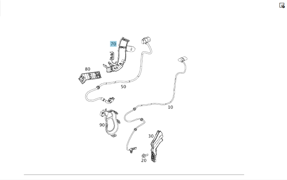 Mercedes-Benz  A2465462780 Кабельний канал проводки на заднє ліве колесо CLA Shooting Brake X117 CLA C117 GLA X156 A-class W176 B-class W242 B-class W Одесса - изображение 6