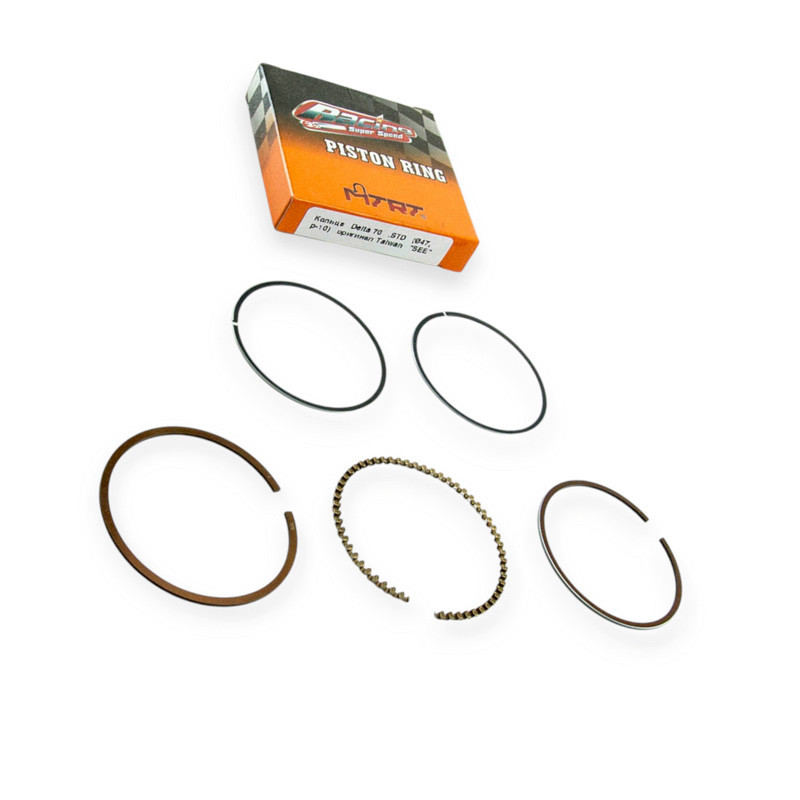 Кільця мопед Дельта 70 (скутер китай 4 т-80) (d=47mm std) поршневі Мукачево - фото 1