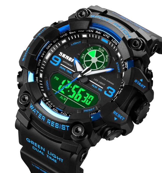 Мужские армейские наручные часы Skmei 1818 Синий Винница - изображение 5