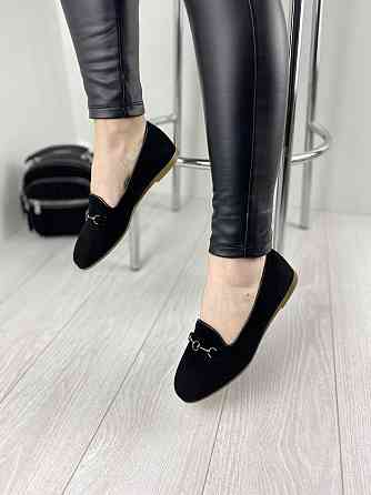 LEADER STYLE Туфлі жіночі LEADER STYLE 2967 чорні (весна-осінь, замша натуральна) (3382) Коломия