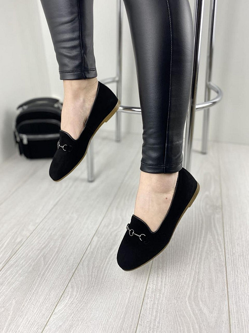 LEADER STYLE Туфлі жіночі LEADER STYLE 2967 чорні (весна-осінь, замша натуральна) (3382) Коломия - фото 6