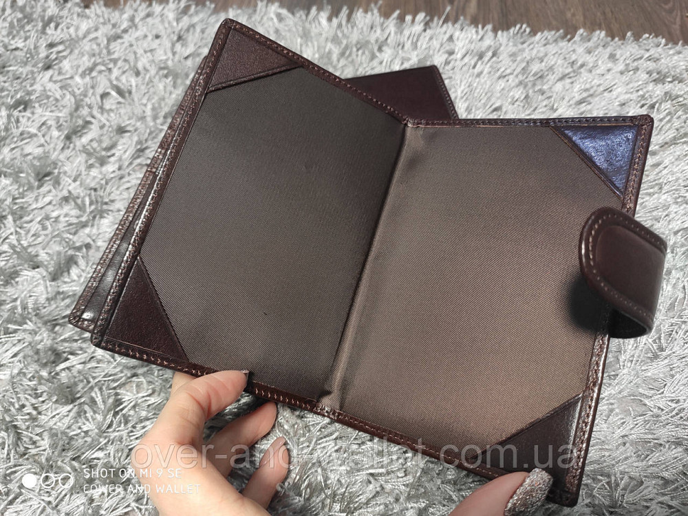 Елітний чоловічий портмоне з відділенням для документів Marco Coverna 010-807 чорний Київ - фото 4