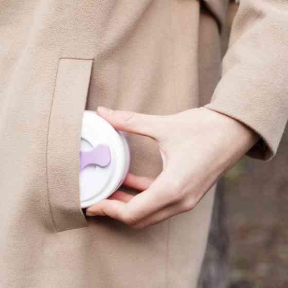 Чашка складана силіконова Collapsible 5332 350мл, фіолетова Вінниця