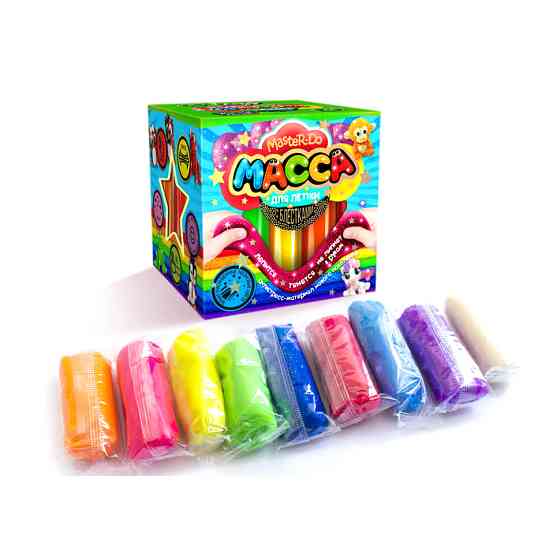 Тісто для ліплення "Master Do" 9 кольорів MMD-01-01…07 з блискітками 7596DT Вид 3 Вінниця