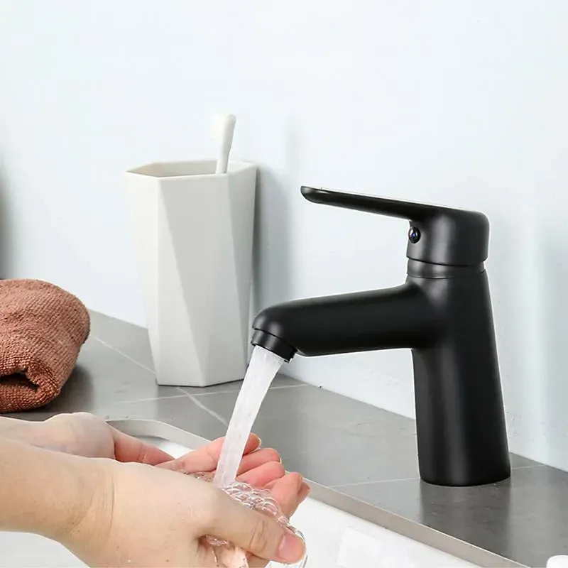 Змішувач для умивальника Frap F1017-6 чорний Київ - фото 3