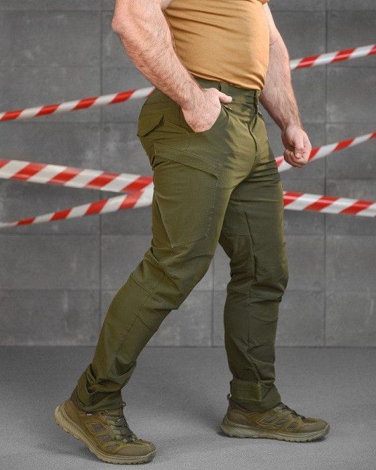 Стрейчеві тактичні штани Cambodia олива ОО2626 Одеса - фото 2
