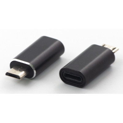 Переходник Lightning (female) to microUSB (male) black Dengos (ADP-012) Винница - изображение 1