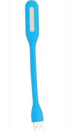 Светодиодная USB Лампа гнучкая 17 см Led Light для ноутбуков и повербанков Blue Нововолынск - изображение 4