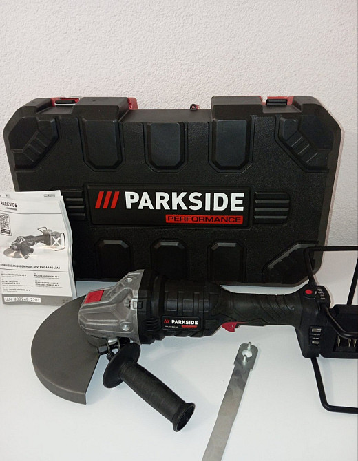 Болгарка безщіткова акумуляторна Parkside PWSAP 20 D4 з електронним регулюванням Київ - фото 5