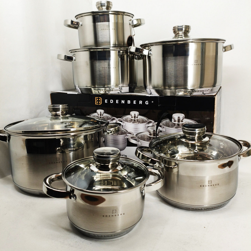 Набор практичных кастрюль, Набор кастрюль для электроплиты, Кастрюли посуда для электрических плит EY-52 Львов - изображение 5