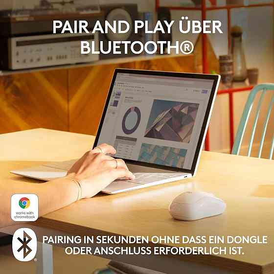 Мышь Logitech M240 Silent Bluetooth беспроводная компактная оптическая для Windows Mac ChromeOS 18 месяцев Киев