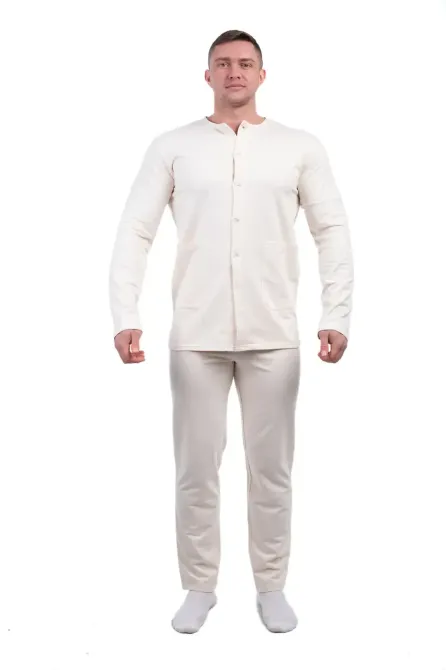 Піжама чоловіча Bono 704 950159 Бежевий, Білий, Рожевий, 52 Київ - фото 3