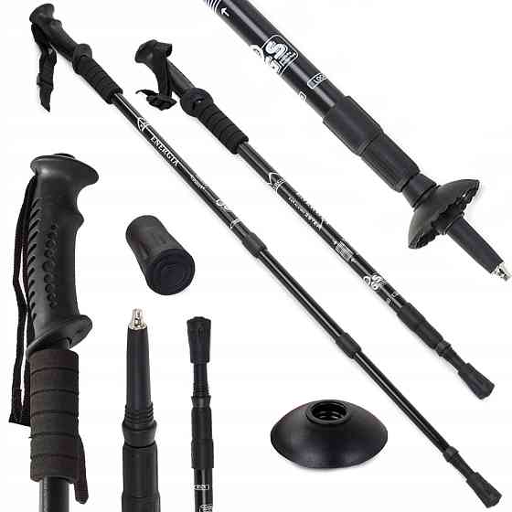 Палиця для скандинавської ходьби EasyFit Energia чорна Коломия