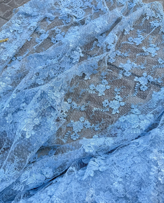 Тканина/опт/тюль блакитна — від 3 м. 110грн/м Київ - фото 2