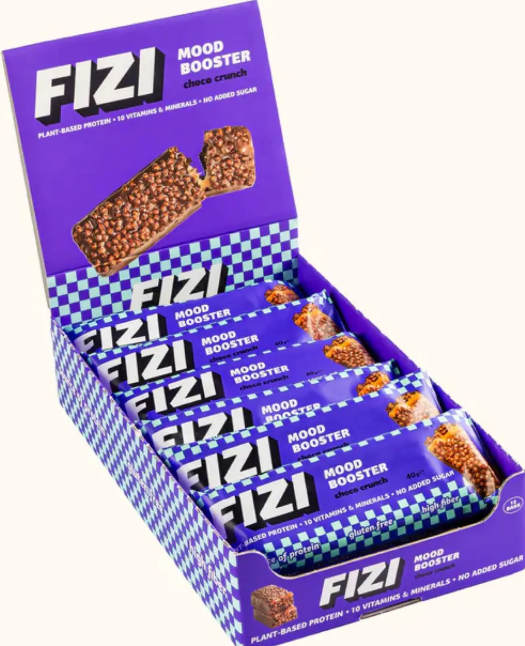 Батончики протеїнові Fizi Mood Booster12x40g карамель Київ - фото 4