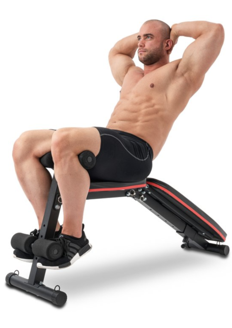 Тренувальна лава для дому та спортзалу, регульована з еспандерами Спортивна лава для тренувань HopSport Київ - фото 10