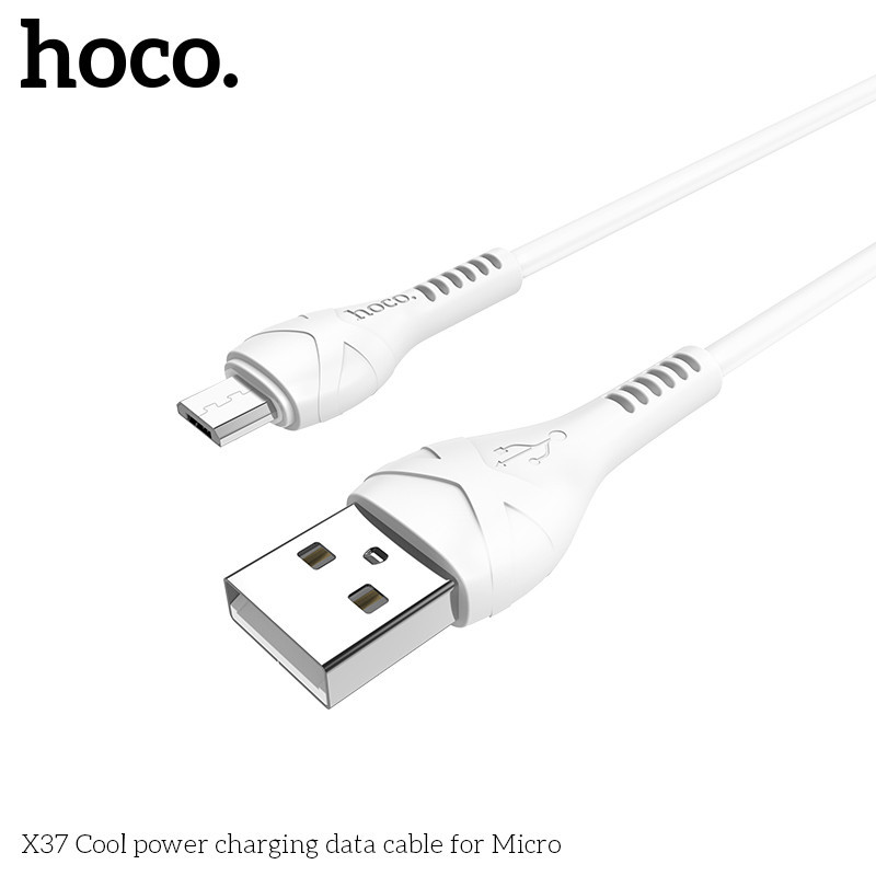 Кабель Microusb Hoco X37 Cool 1м White Київ - фото 1