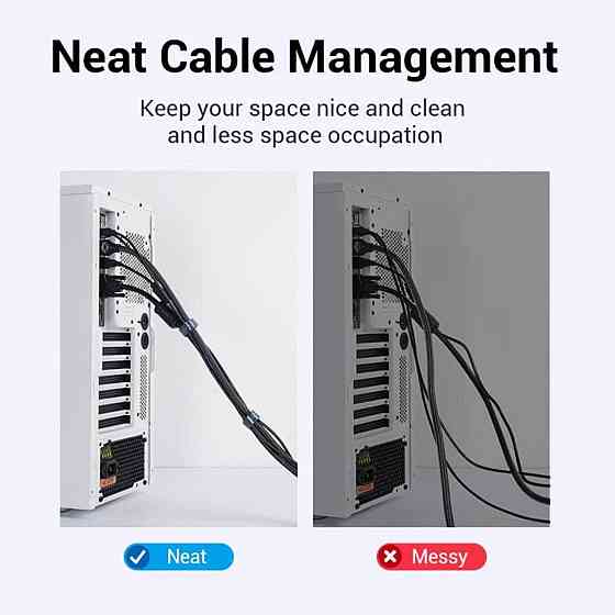 Органайзер для кабелів Vention Cable Tie 1M Black (KAABI) Николаев