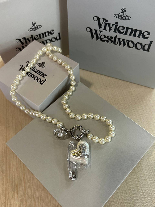 Жемчужное колье Vivienne Westwood с подвеской сердце и жемчугом Майорка Одесса - изображение 9