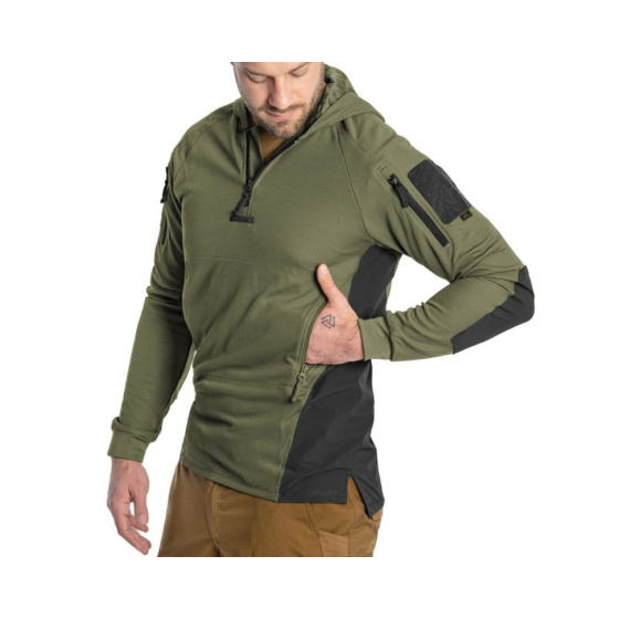 Кофта тактична Helikon-Tex RANGE HOODIE - TopCool, оливковий, розмір XL Киев