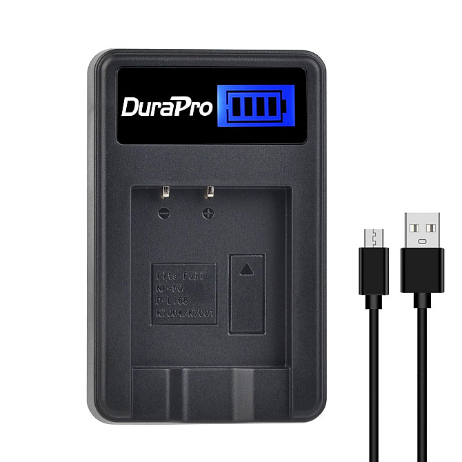 Комплект зарядний пристрій та 2 акумулятори на 1300 mAh DuraPro для Canon NB-6L Луцк - изображение 4