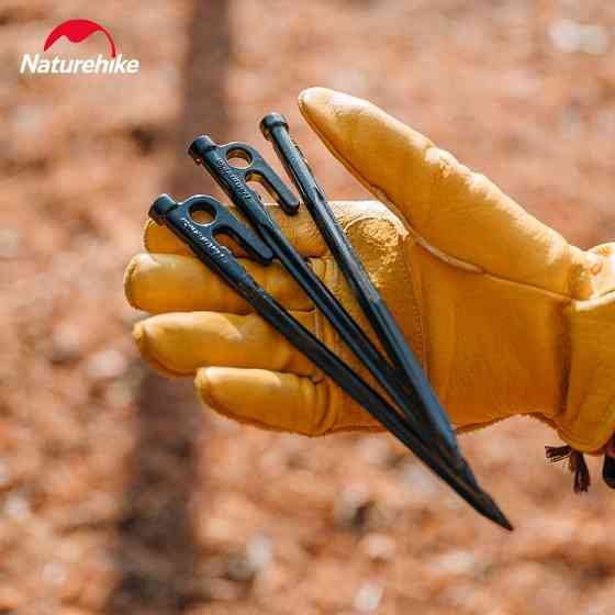 Колышек стальной Naturehike CNH22ZP018, 20 см, черный Киев
