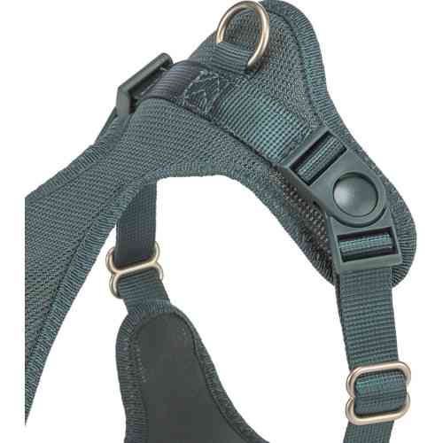 Шлей Trixie Comfort для собак XXS–XS 28–40 см 15 мм сине-зеленая Киев