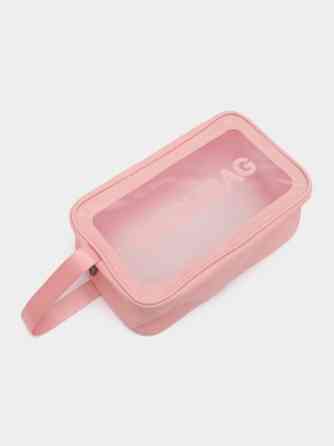 Прозора сумка-косметичка Washbag Medium Pink 26см Вінниця