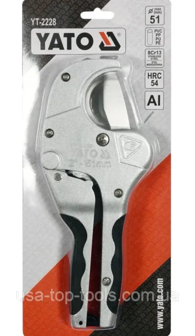 Труборіз-ножиці "YaTo" для різки труб ПВХ 51 мм Київ - фото 4