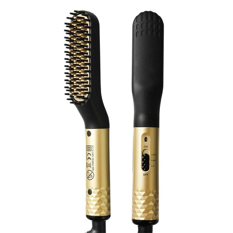 Керамический выпрямитель для бороды и волос 2 в 1 Beard & Hair Straightener 35 Вт, расческа-выпрямитель, 3 температурных режима Киев - изображение 9