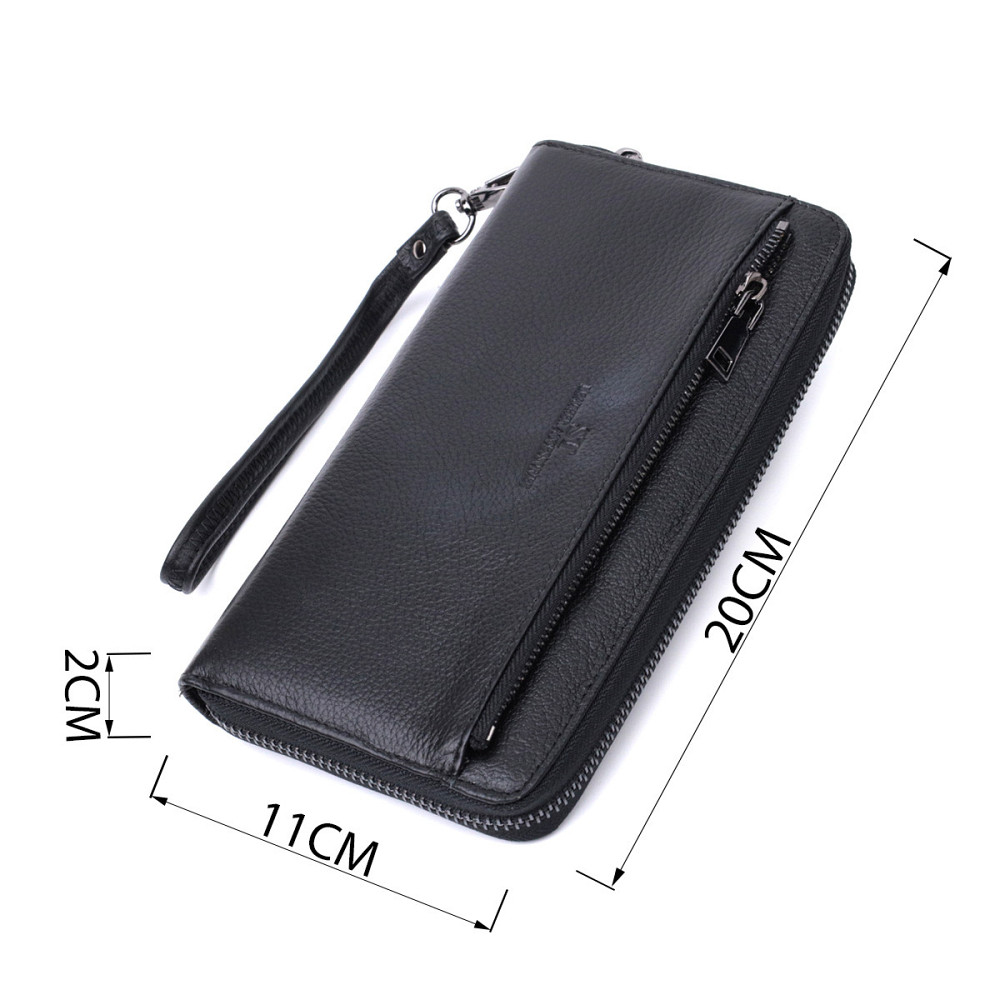 Удобный клатч для мужчин из натуральной кожи ST Leather 22681 Черный Киев - изображение 3
