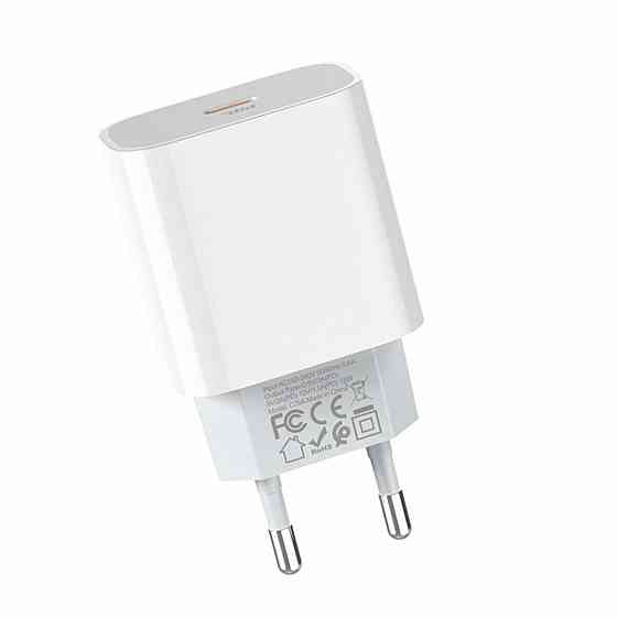 Мережевий зарядний пристрій HOCO C76A Plus Speed source PD20W charger, колір білий 6931474746917 Одеса