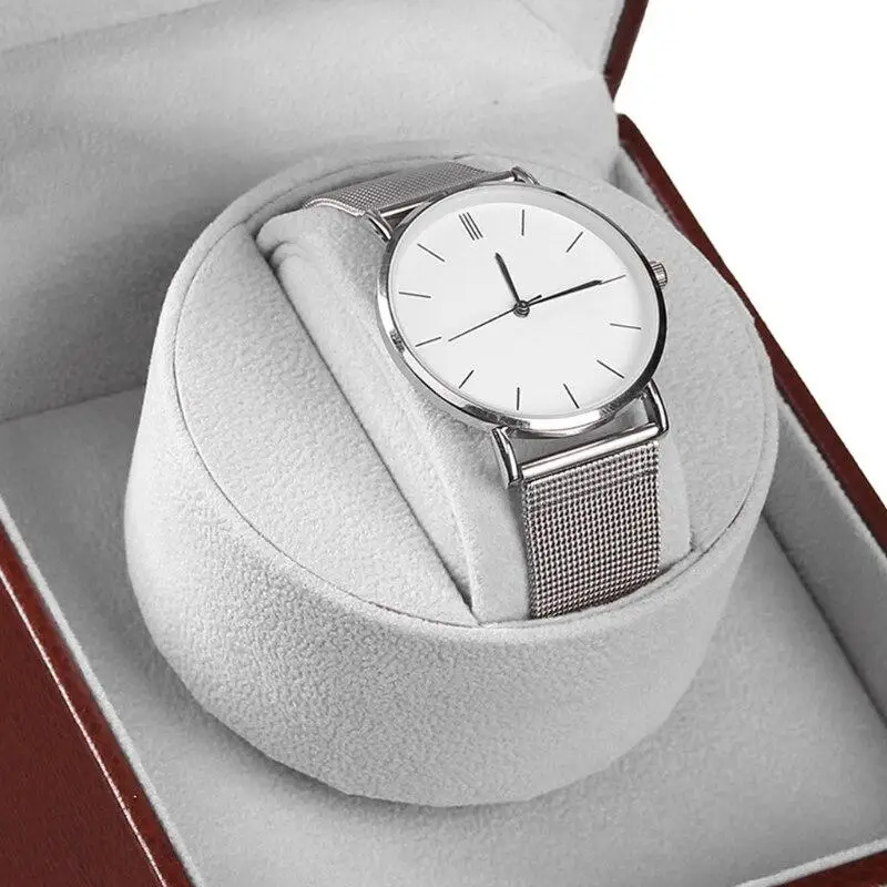 Скринька для підзаводу годинника Віндер тайммувер для 1-го годинника (Коричневий із сірим) Київ - фото 7