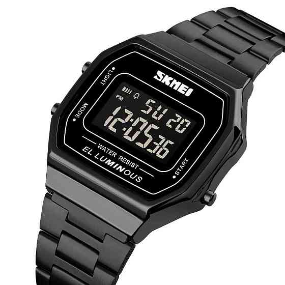 Годинники військові з офіційною гарантією SKMEI 1647BK, Армійський NO-823 годинник протиударний Київ