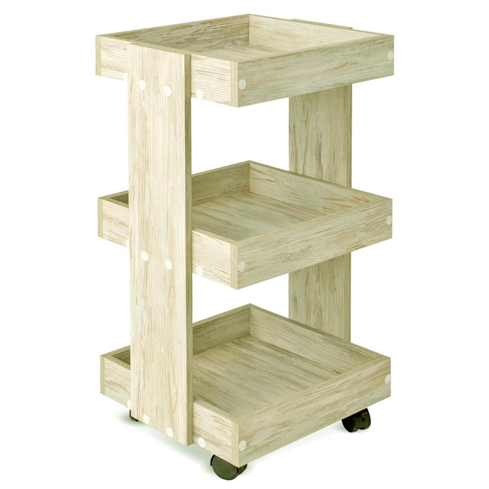 Етажерка для ванної на коліщатах "Хазелтон" бланже Миколаїв - фото 1