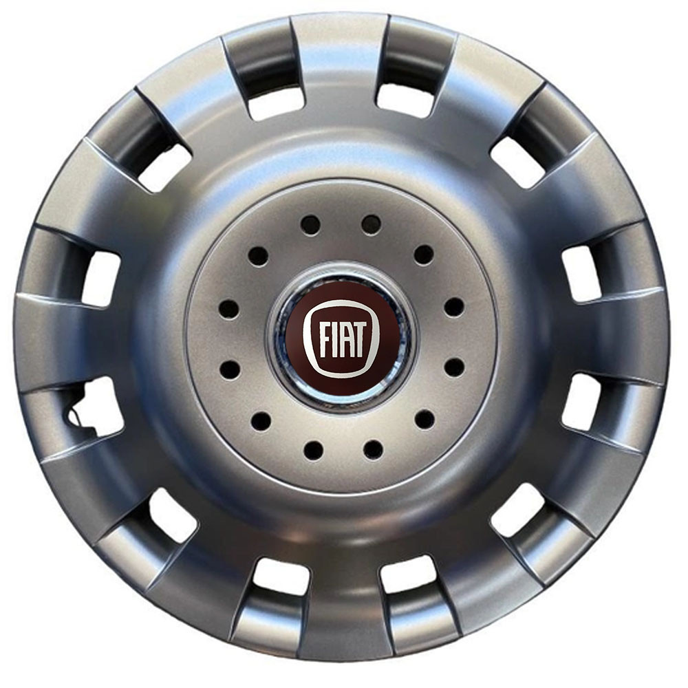 Автомобильные модельные колпаки R16 Fiat 414 4шт, SJS, серебряные Киев - изображение 1