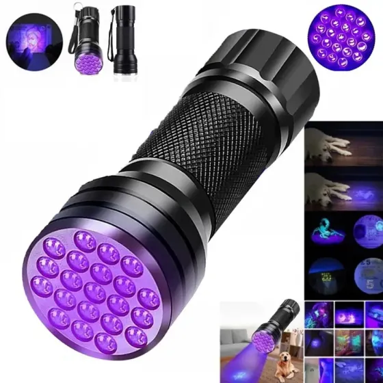 Мини УФ фонарик с 21 LED для поиска и проверки Киев