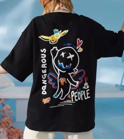 Футболка жіноча з принтом  46 Чорний 2664084204 Дніпро