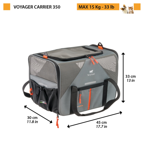 Сумка-переноска для маленьких собак і кішок Ferplast Voyager Carrier (Ферпласт Вояжєр Кар'єр) Запоріжжя