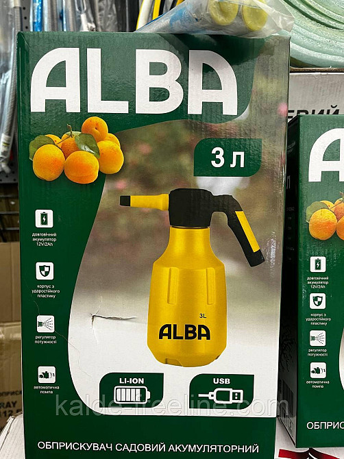 Обприскувач садовий ALBA Spray 3 літрів (акумуляторний) Харків - фото 1