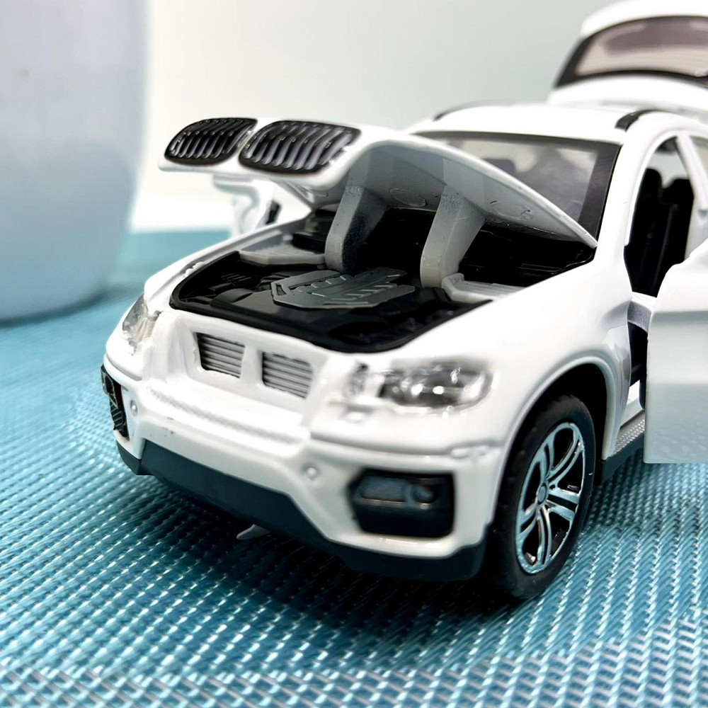 Машина джип Автосвіт BMW x6 металева інерційна 14см Біла (AP-1759) Чернигов - изображение 9
